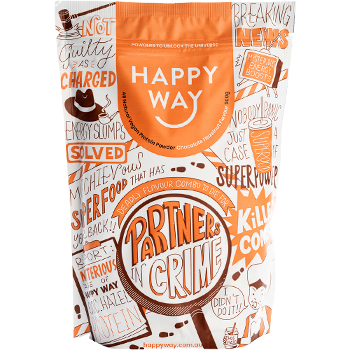 HAPPY WAY Vegan Protein Powder Chocolate Hazelnut 500g