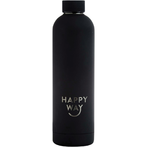 HAPPY WAY Insulated Stainless Steel Bottle Black Matte 750ml