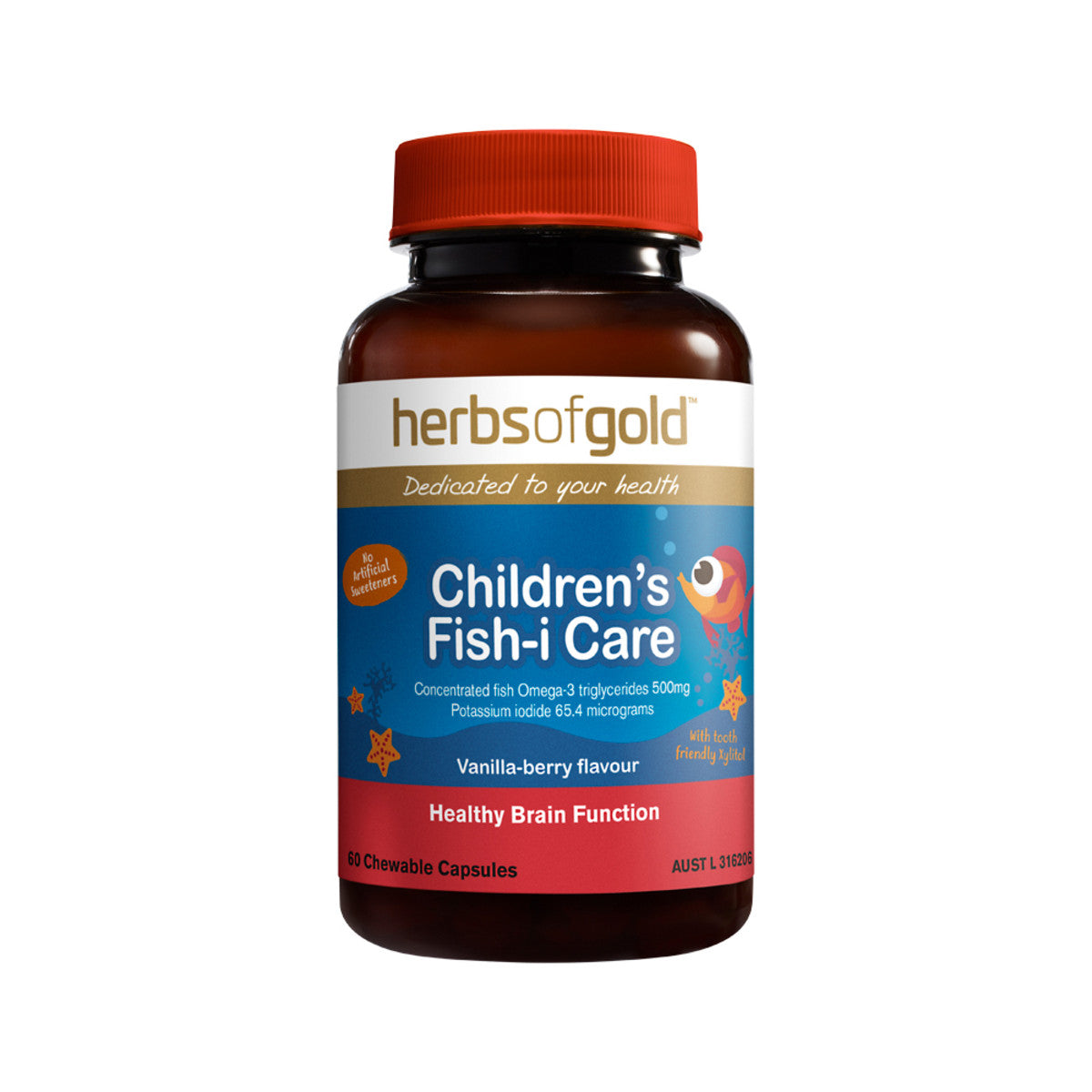 Herbs of Gold Children's Fish-i Care Chewable 60c