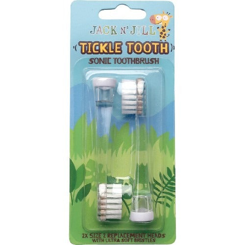 JACK N' JILL Replacement Heads Sonic Toothbrush Tickle Tooth