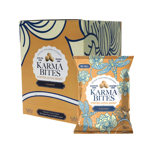 Karma Bites Popped Lotus Seeds Caramel