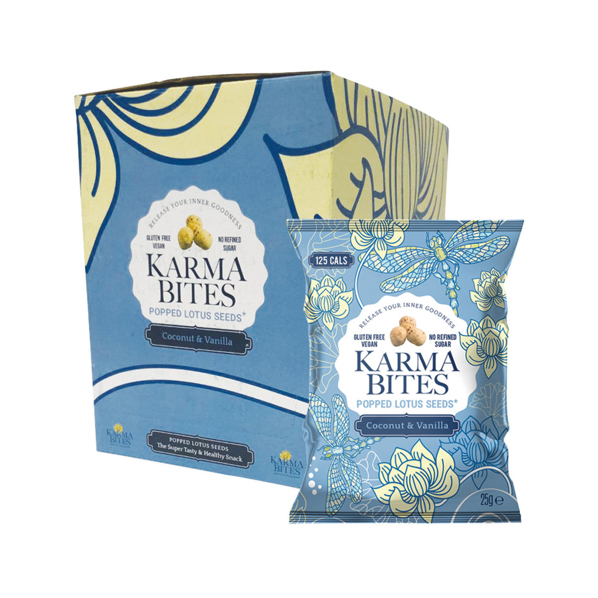 Karma Bites Popped Lotus Seeds Coconut & Vanilla