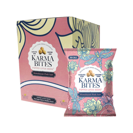 Karma Bites Popped Lotus Seeds Himalayan Pink Salt