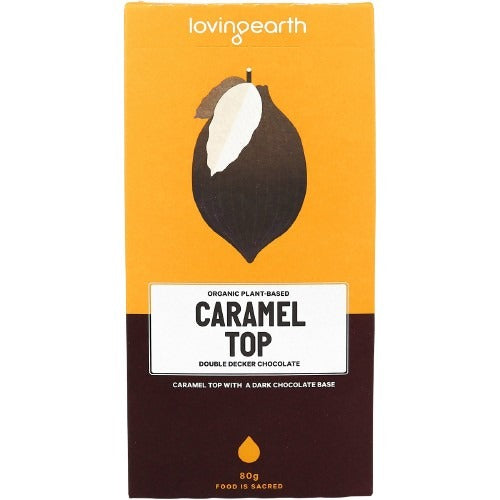 LOVING EARTH Caramel Top Double Decker Dark Chocolate