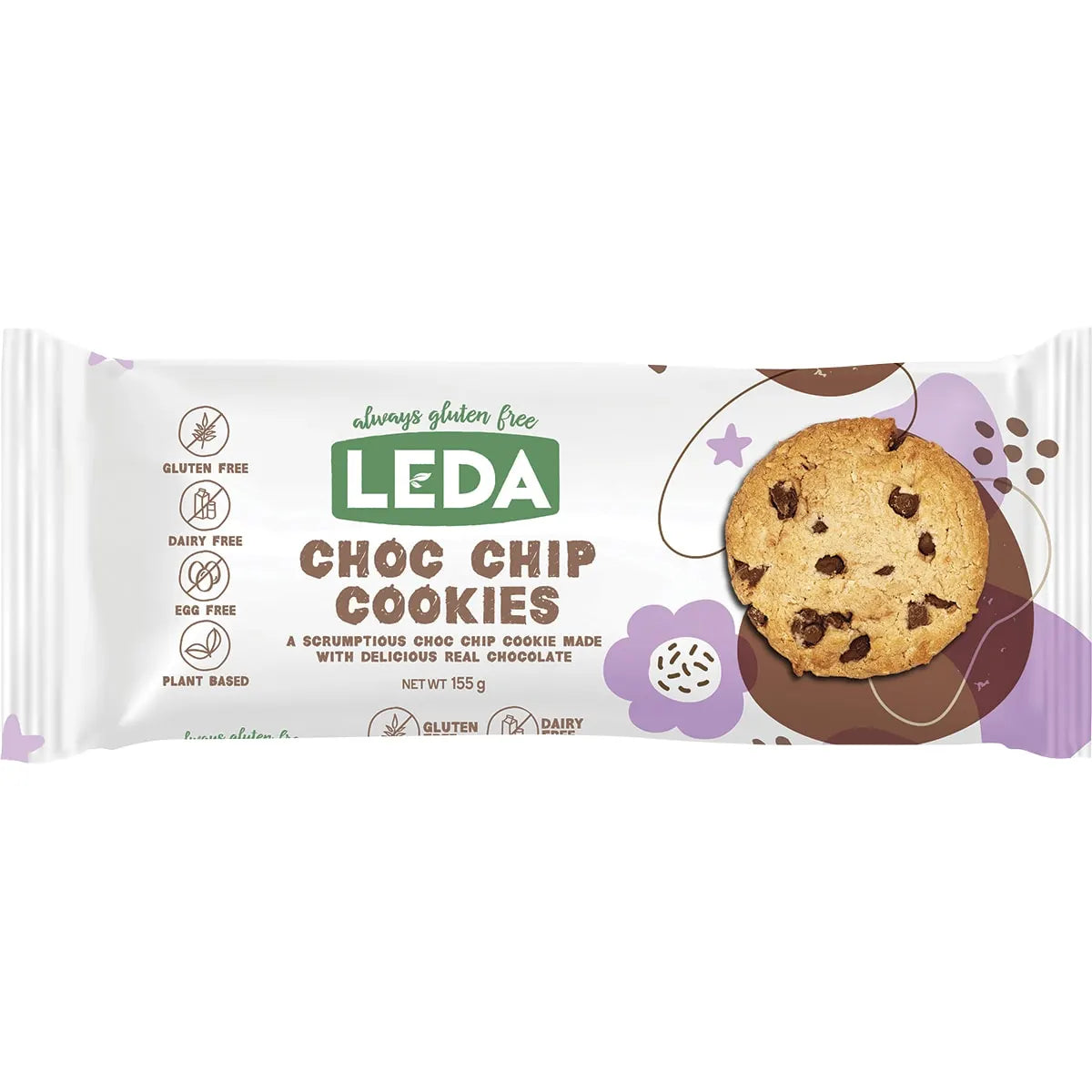 LEDA Choc Chip Cookies 155g