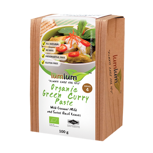 LUM LUM Organic Green Curry Paste 100g