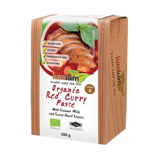 LUM LUM Organic Red Curry Paste 100g