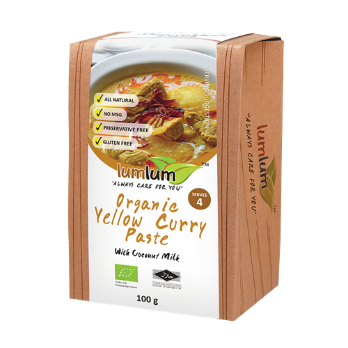 LUM LUM Organic Yellow Curry Paste 100g