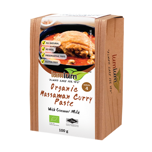 LUM LUM Organic Massaman Curry Paste 100g