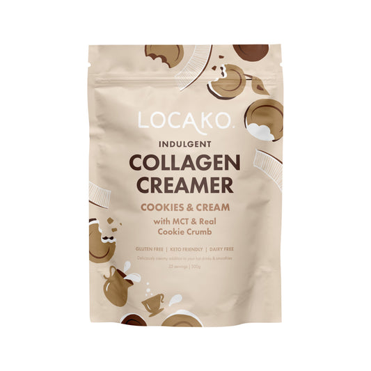 Locako Collagen Creamer Indulgent (Cookies and Cream) 300g