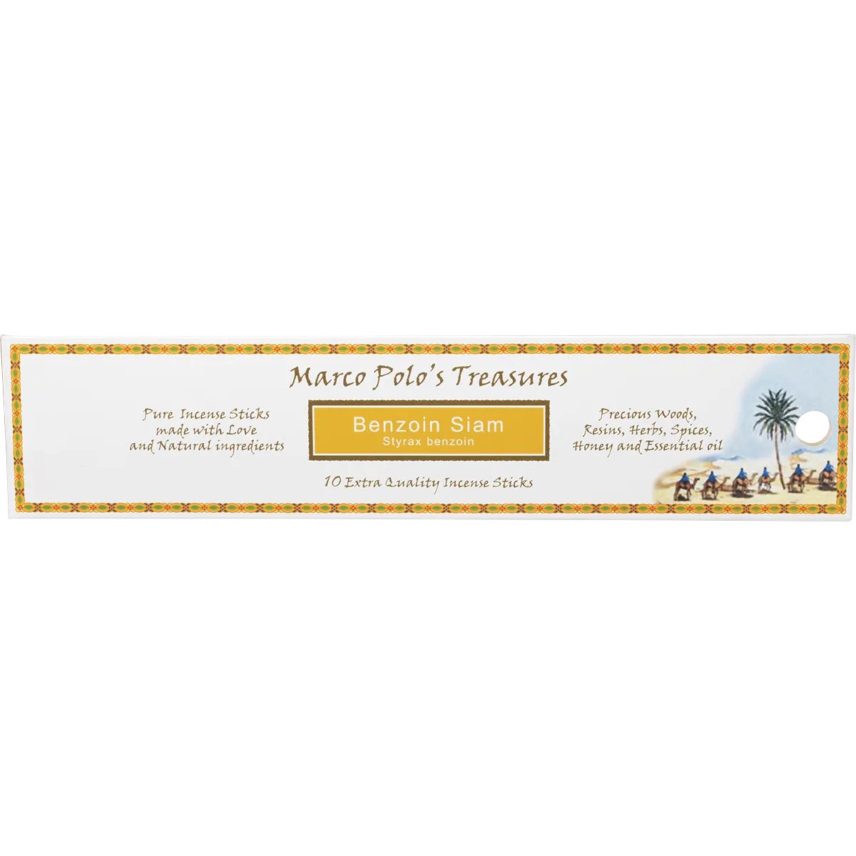 MARCO POLO'S TREASURES Incense Sticks Benzoin Siam 10pk