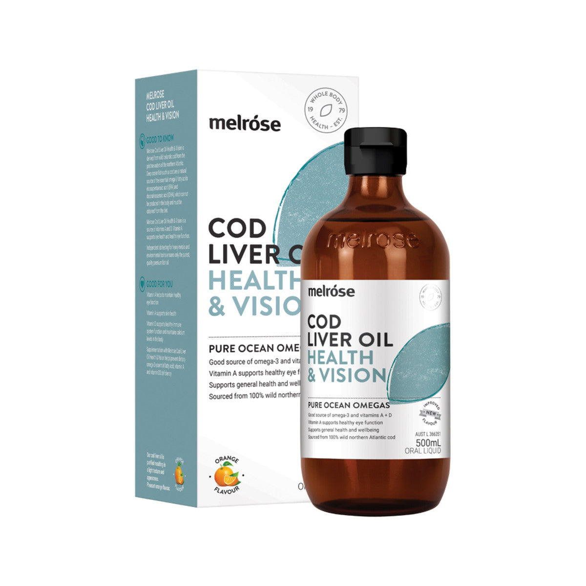 Melrose Cod Liver Oil (Health & Vision) 500ml