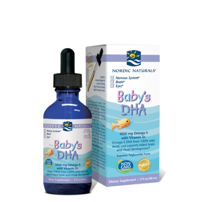 NORDIC NATURALS Unflavoured Baby's DHA Cod Liver Oil 60ml Fish Oils