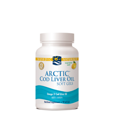 NORDIC NATURALS Lemon Arctic Cod Liver Oil 90Caps Fish Oils