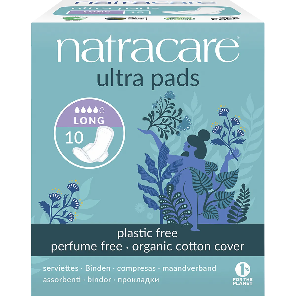 NATRACARE Ultra Pads Long (Wings) 10pk