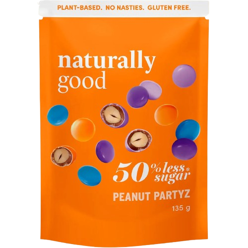 NATURALLY GOOD Peanut Partyz 50% less sugar 135g