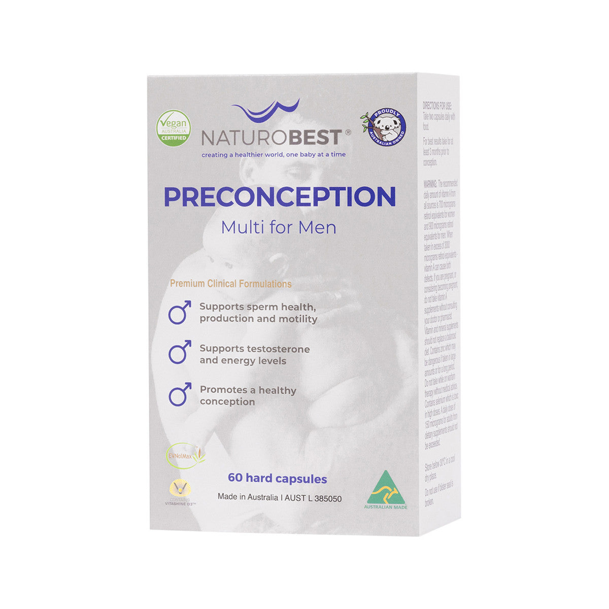 NaturoBest Preconception Multi for Men 60c