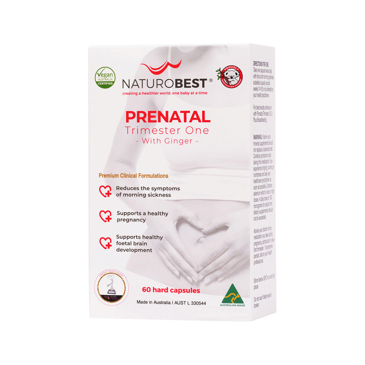 NaturoBest Prenatal Trimester One with Ginger 60c