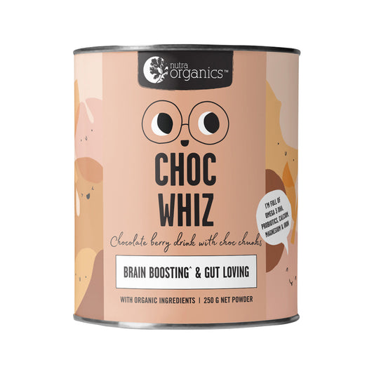 Nutra Organics Organic Choc Whiz (Brain Boosting & Gut Loving) 250g