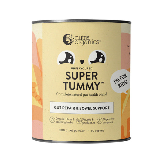 Nutra Organics Organic Super Tummy (Gut Repair & Bowel Support) Unflavoured 200g