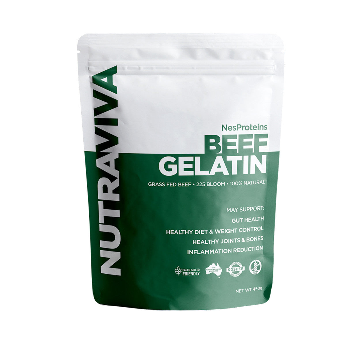 Nutraviva (NesProteins) Beef Gelatin (Grass Fed) 450g