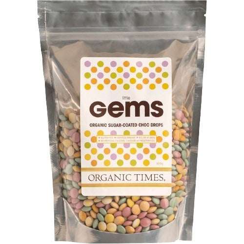 ORGANIC TIMES Chocolate Little Gems 500g