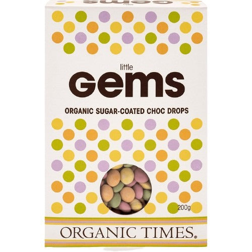 ORGANIC TIMES Chocolate Little Gems 200g