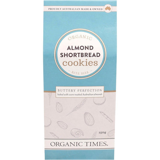 ORGANIC TIMES Cookies Almond Shortbread 150g