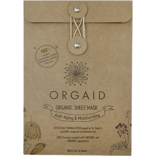 ORGAID Organic Sheet Mask Anti-Aging & Moisturizing 4x24ml