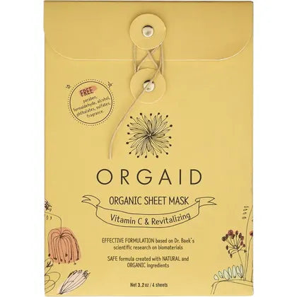 ORGAID Organic Sheet Mask Vitamin C & Revitalizing 4x24ml