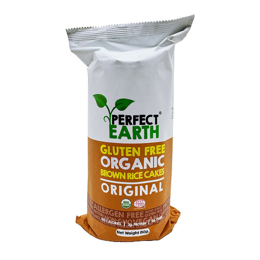 PERFECT EARTH Organic Brown Rice Cakes - Original 150g