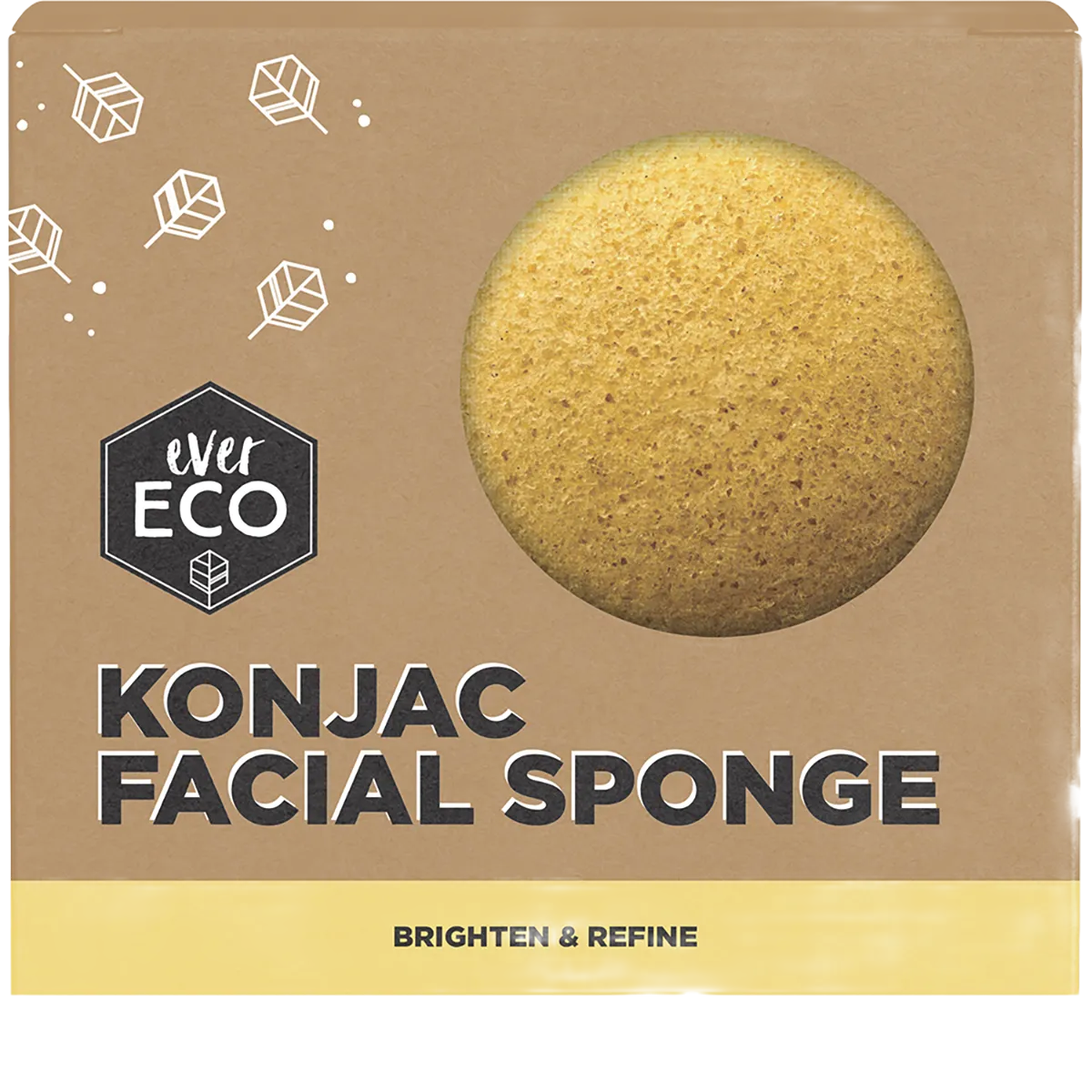 EVER ECO Konjac Facial Sponge Turmeric