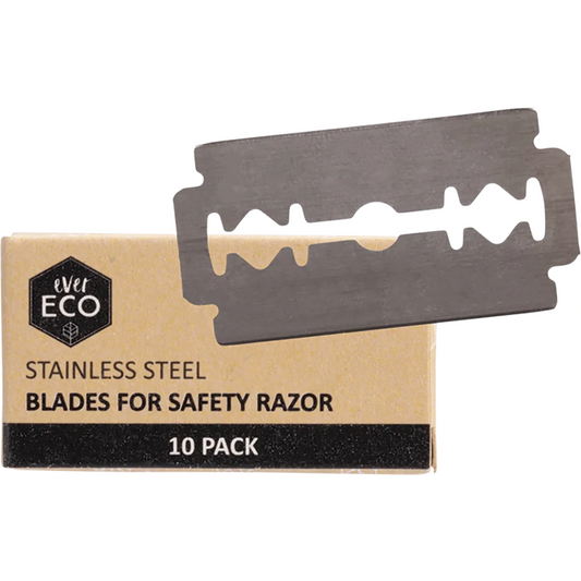 EVER ECO Safety Razor Stainless Steel Blades Refill Pack 10pk