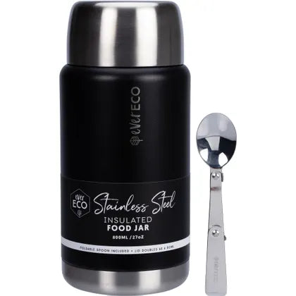 EVER ECO Insulated Stainless Steel Food Jar Onyx 800ml