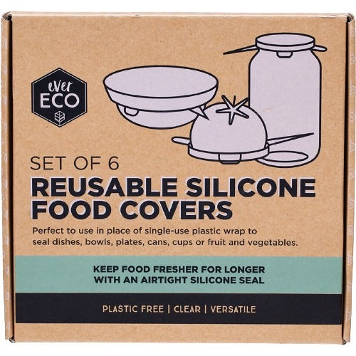 EVER ECO Reusable Silicone Food Covers 6pk