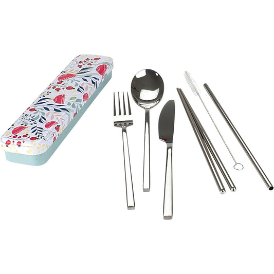 RETROKITCHEN Botanical Stainless Steel Cutlery Set 1