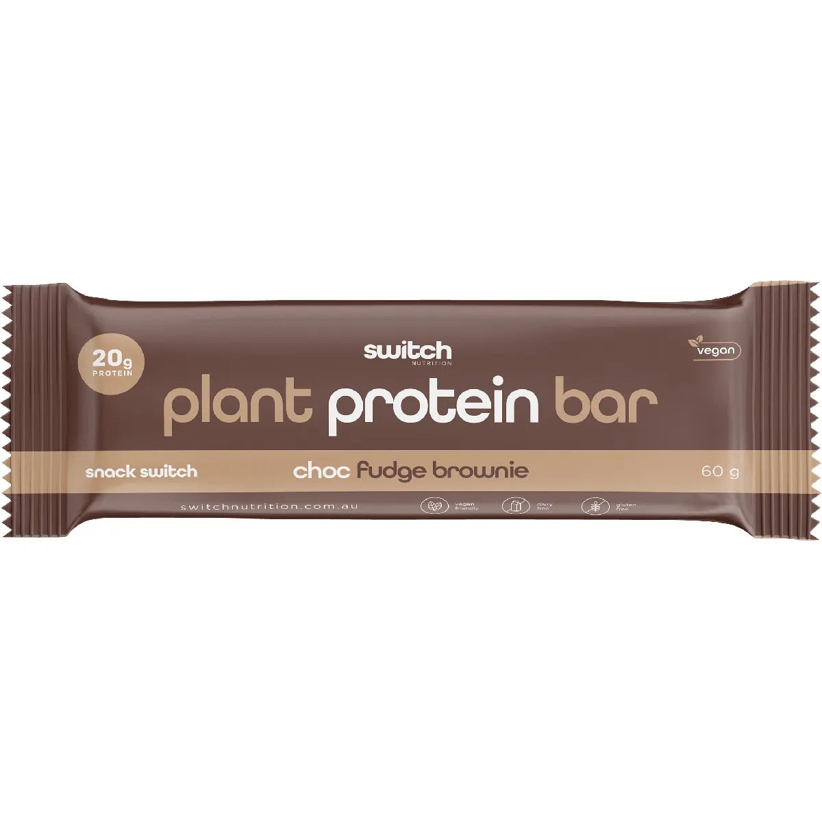 SWITCH NUTRITION Plant Protein Bar Choc Fudge Brownie 60g