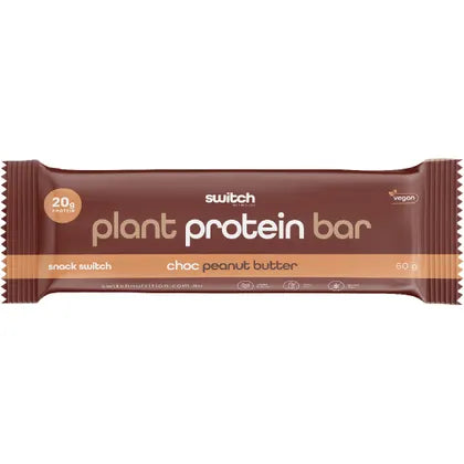 SWITCH NUTRITION Plant Protein Bar Choc Peanut Butter 60g