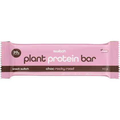 SWITCH NUTRITION Plant Protein Bar Choc Rocky Road 60g