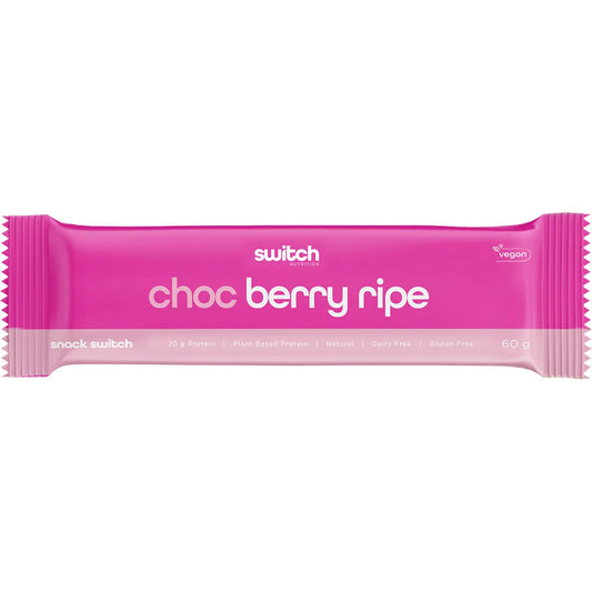 SWITCH NUTRITION Protein Bar Plant Based Choc Berry Ripe 60g