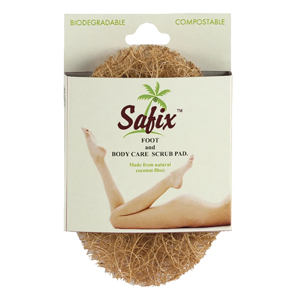 SAFIX Foot & Body Scrub Pad Biodegradable & Compostable