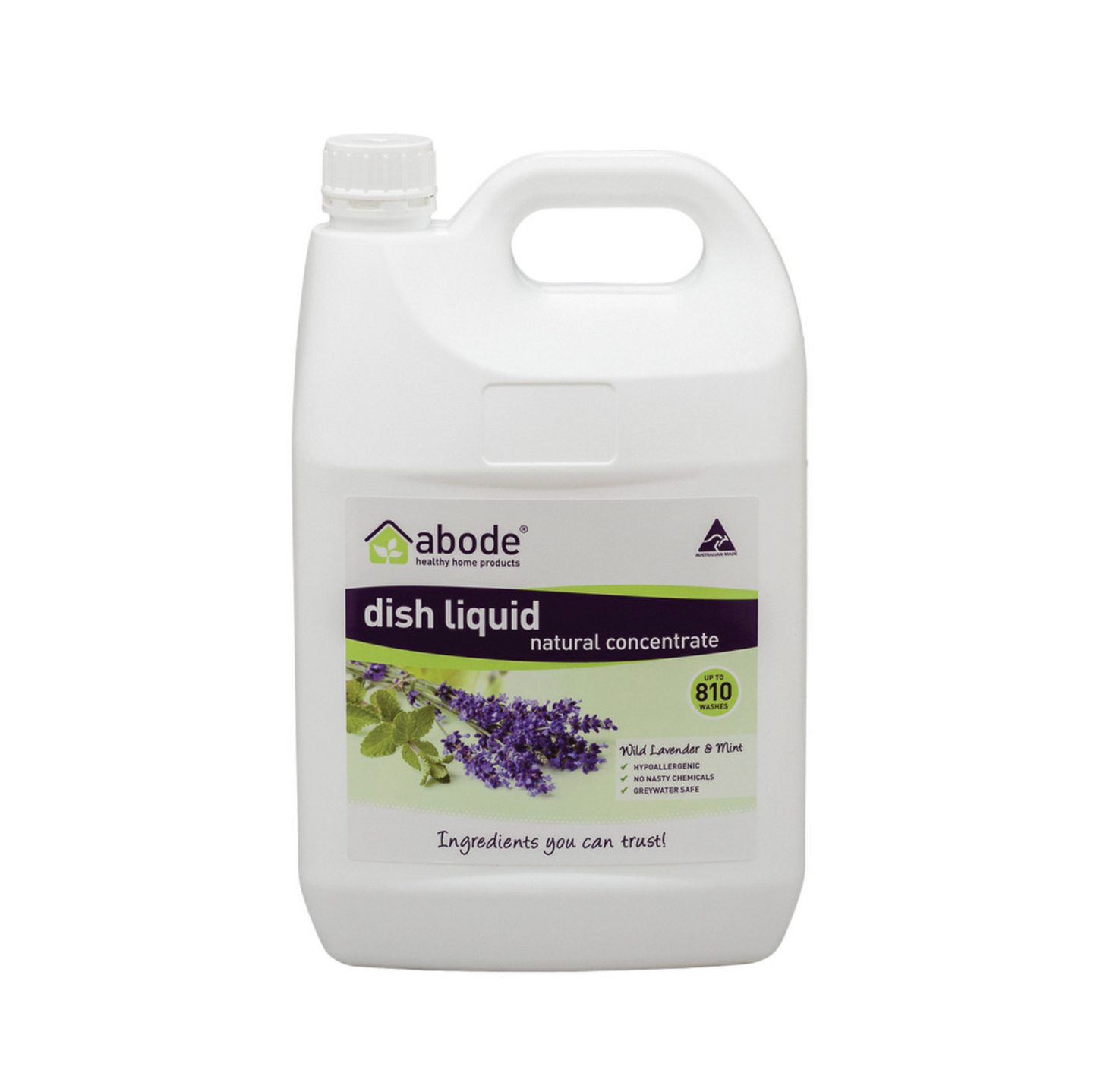 Abode Dish Liquid Concentrate Wild Lavender & Mint 4L