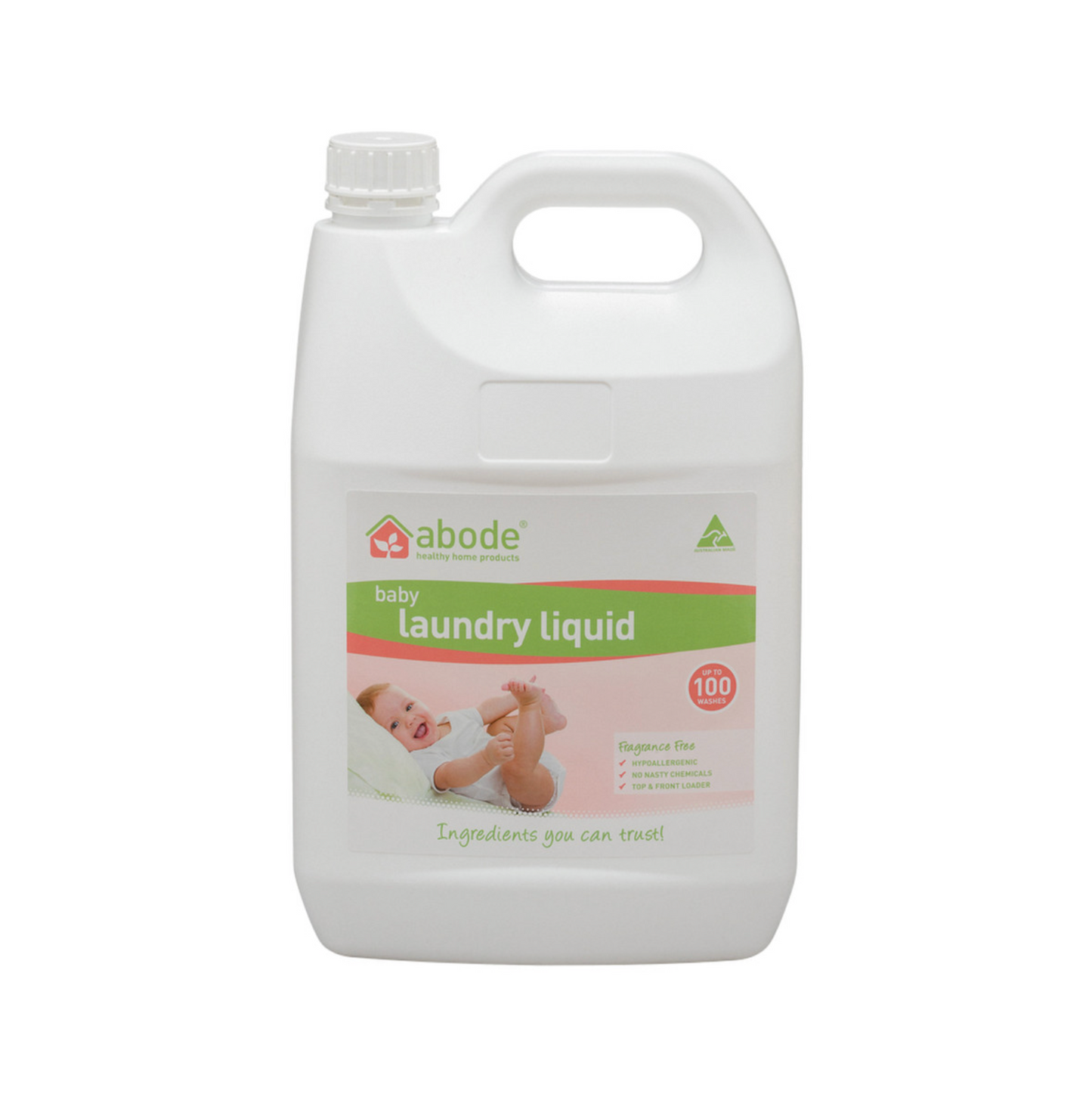 Abode Laundry Liquid Baby (Fragrance Free) 4L