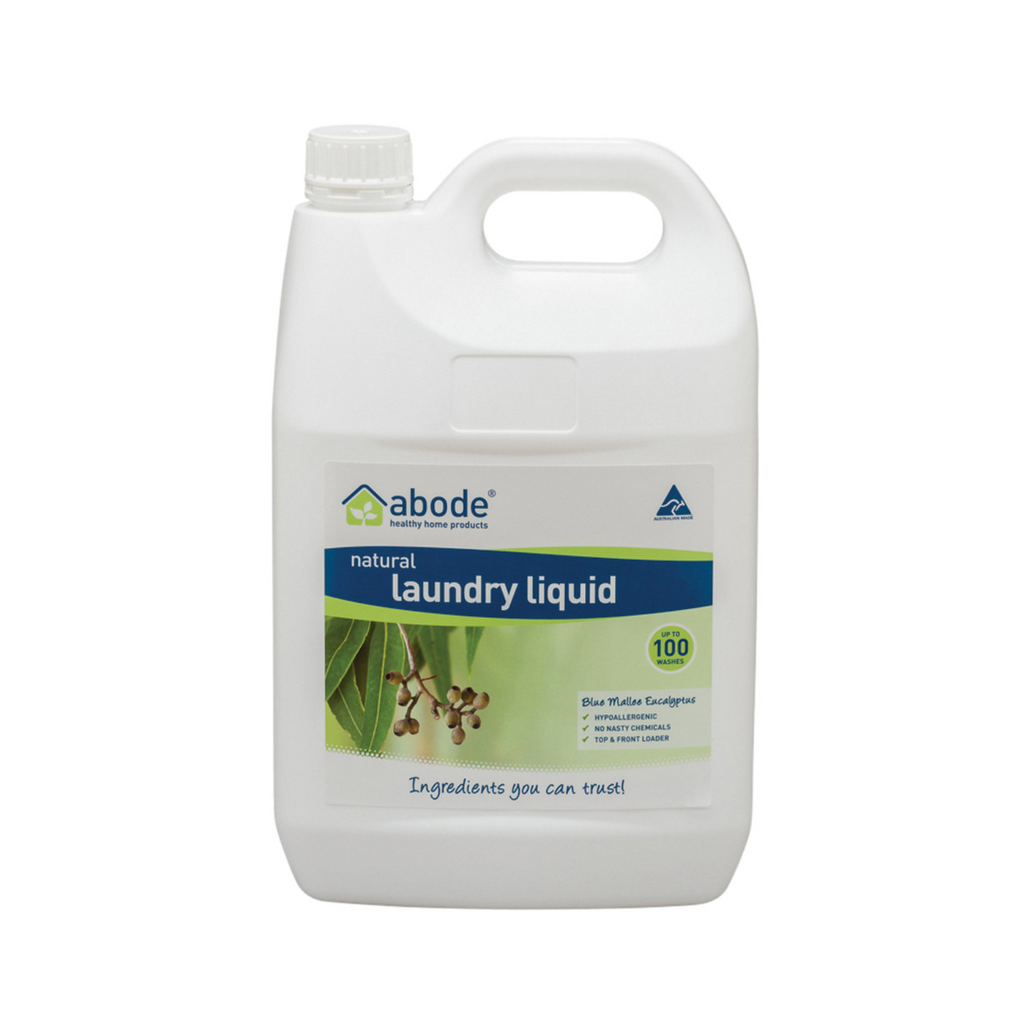 Abode Laundry Liquid Blue Mallee Eucalyptus 4L