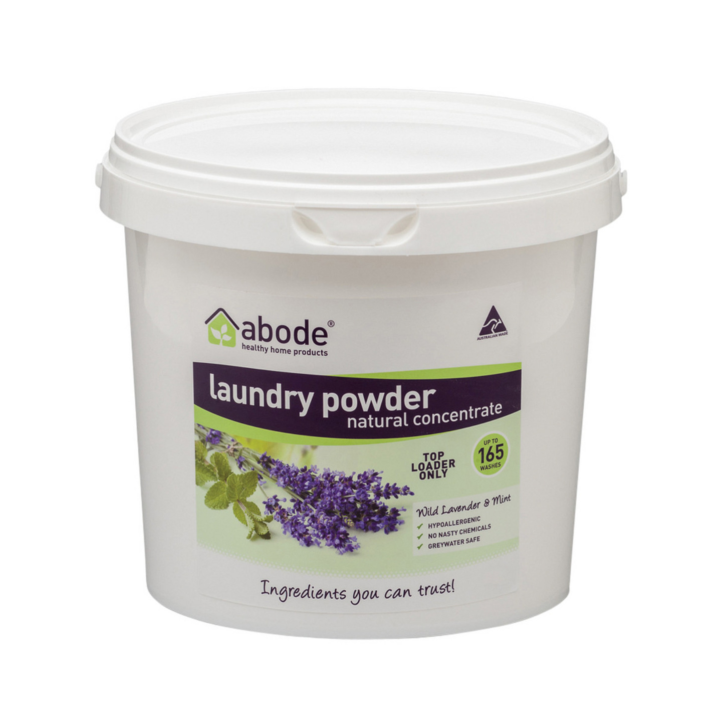 Abode Laundry Powder Wild Lavender & Mint Bucket 4kg