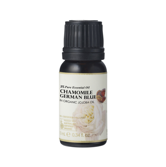 Ausganica Organic Essential Oil Dilution Chamomile German Blue 3% in Jojoba 10ml