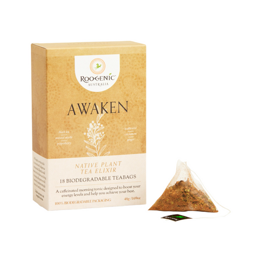 Roogenic Australia Awaken (Native Plant Tea Elixir) x 18 Tea Bags