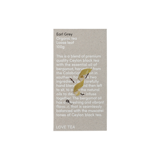 Love Tea Organic Earl Grey Tea Loose Leaf 100g