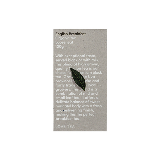 Love Tea Organic English Breakfast Tea Loose Leaf 100g