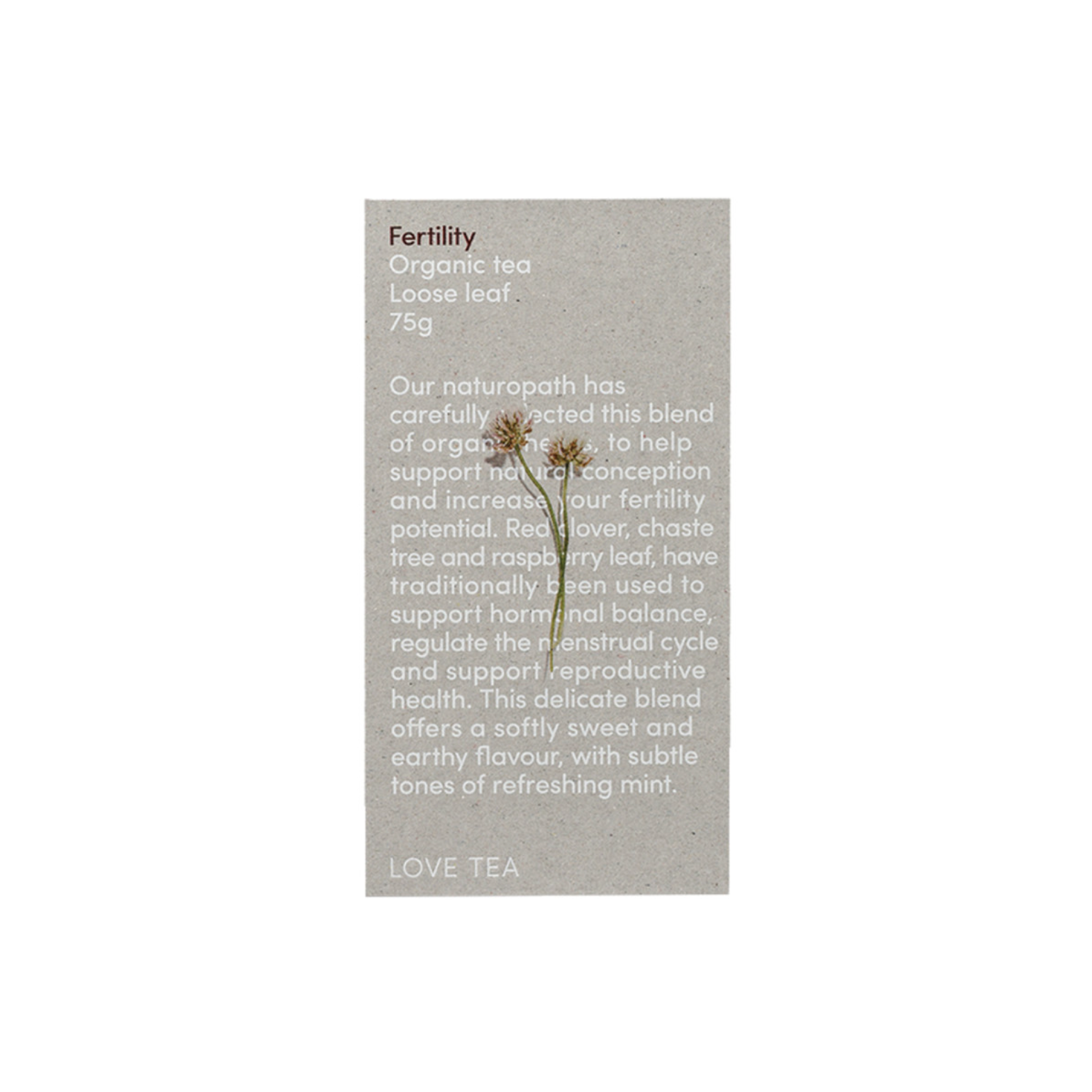 Love Tea Organic Fertility Tea Loose Leaf 75g – HOUSE OF IBN SINA